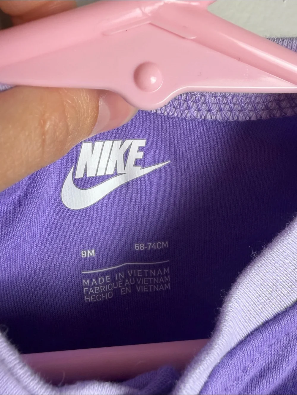 Nike footie pajamas baby girl 9 mo